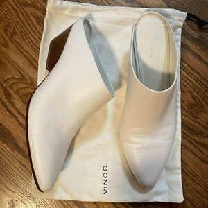 Vince White mules